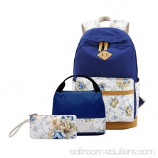 Girl Backpack Canvas Student Bookbag Girls School Backpack Set 3 Pcs includ backpack pencil case lunch bag